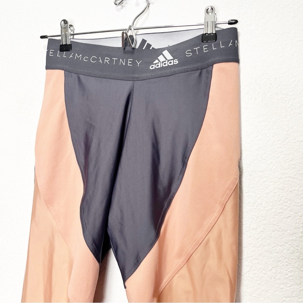 Adidas x Stella McCartney Run Tights Leggings Mesh Zipper - Picture 3 of 10